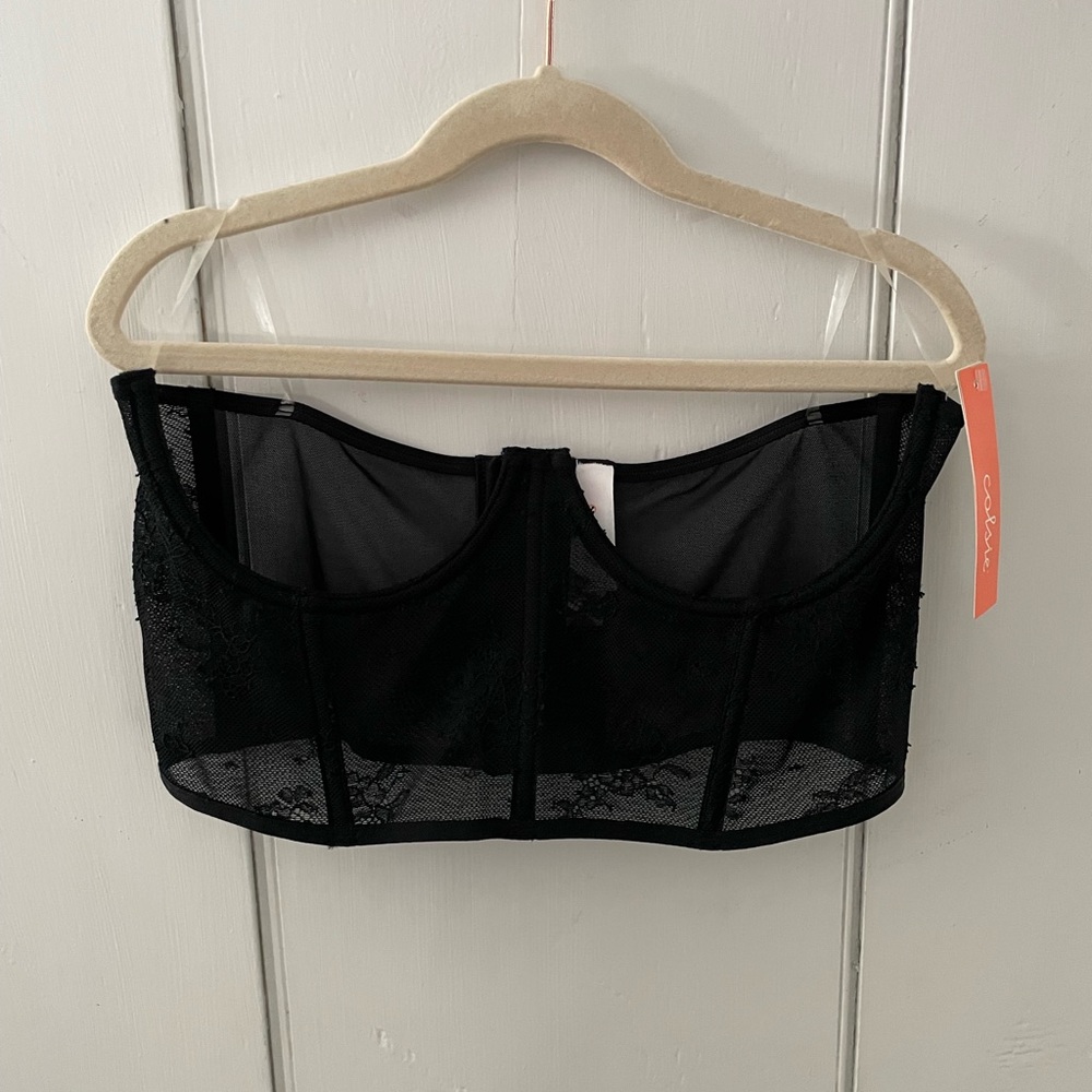 Colsie Black Lace Bustier
